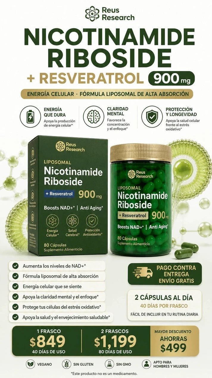 Nicotinamida Ribosida Liposomal - Apoyo Antienvejecimiento - Imagen 1